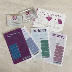 Bundle New, unused Jamberry Nail Wraps & Prep Wipe